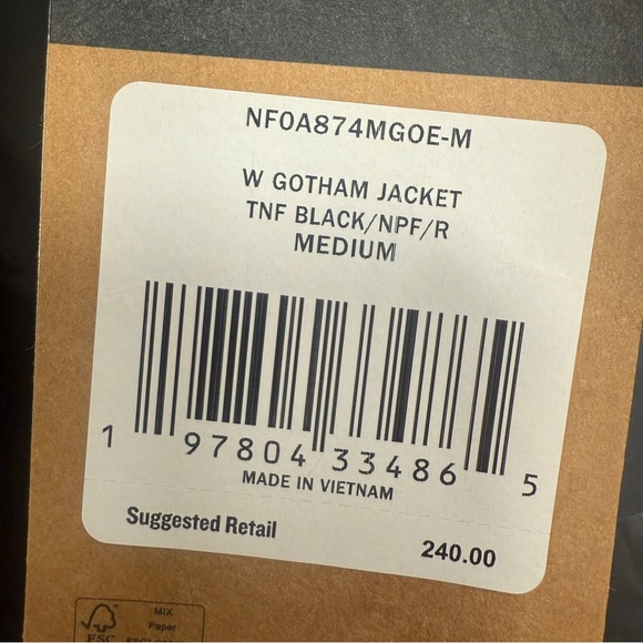 THE NORTH FACE WOMEN GOTHAM DOWN PUFFER JACKET NF0A874MGOE - Picture 7 of 7